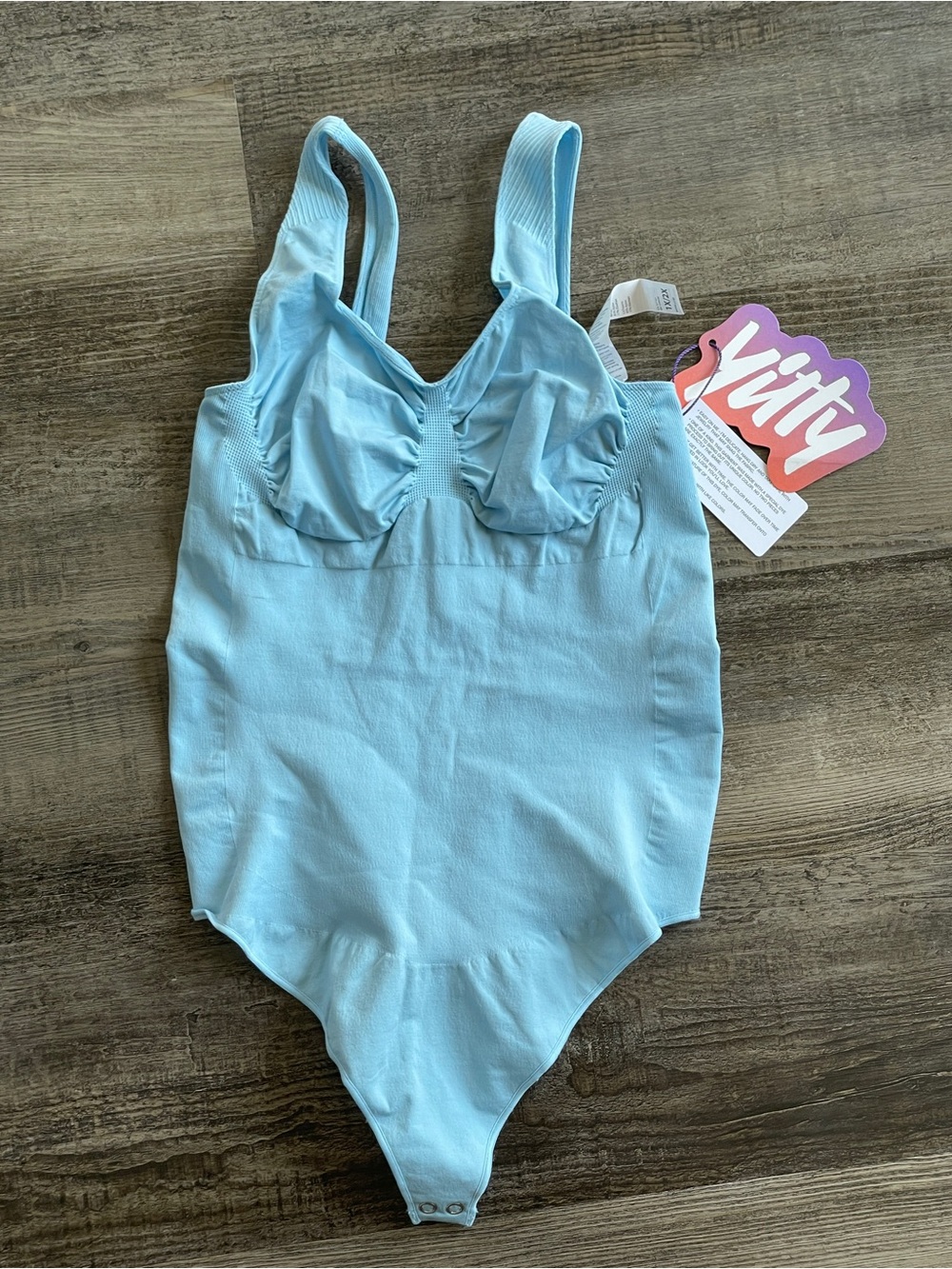 Yitty Light Blue Women’s Size 1X/2X Thong Shaper